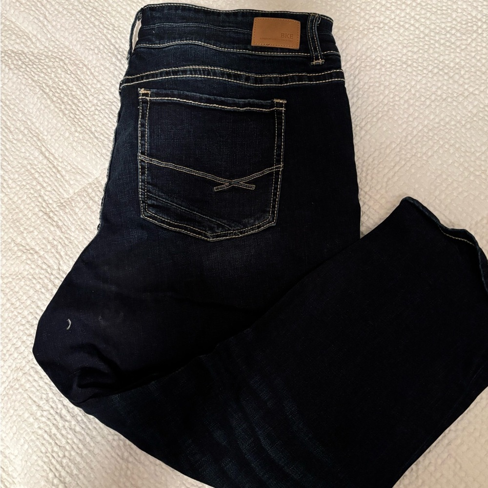 BKE Women's Ankle & Cropped Jeans - Dark Blue